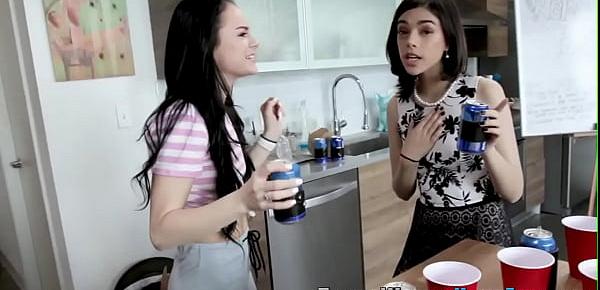  Teens party and get cum in mouths
